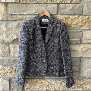 Calvin Klein Black and White Blazer